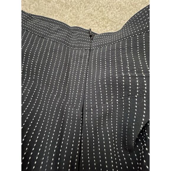 Lagerfeld Pinstripe Pencil Black Check Mini Skirt Waist Size 25” New - Picture 3 of 10